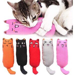 5Pcs Bite Resistant Catnip Toy for Cats,Catnip Filled Cartoon Mice Cat